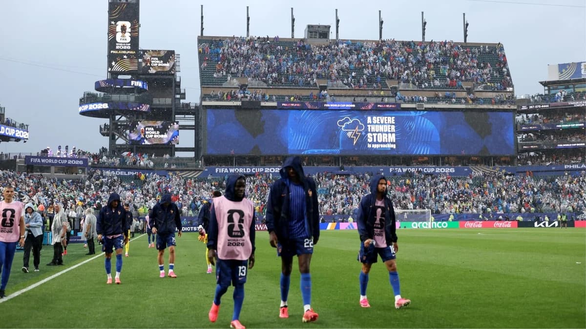 France vs. Iraq becomes first 2026 World Cup game delayed due to weather with heavy rain, lightning