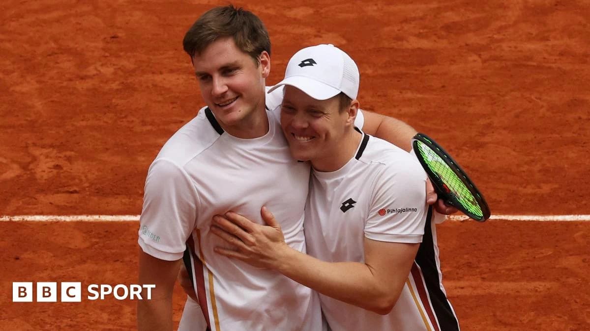 French Open 2026 results: GB's Henry Patten and Finland's Harri Heliovaara reach Roland Garros final