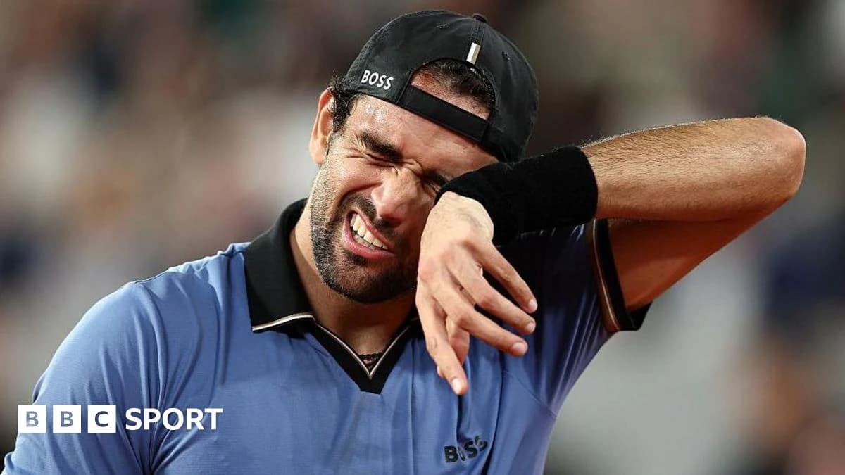 French Open 2026 results: Matteo Berrettini 'tired of retiring' after injury ends Roland Garros hope