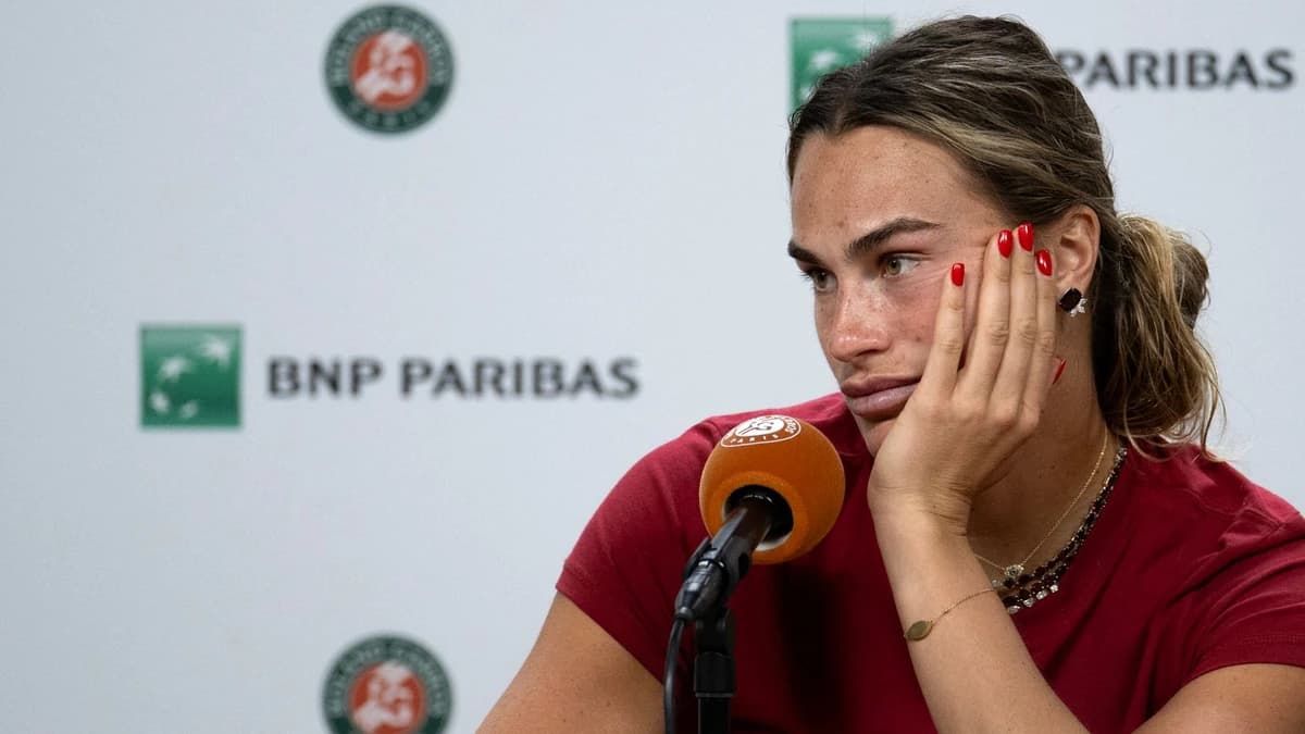 French Open: Aryna Sabalenka says she 'wants to quit tennis' after Roland Garros quarter-final colla