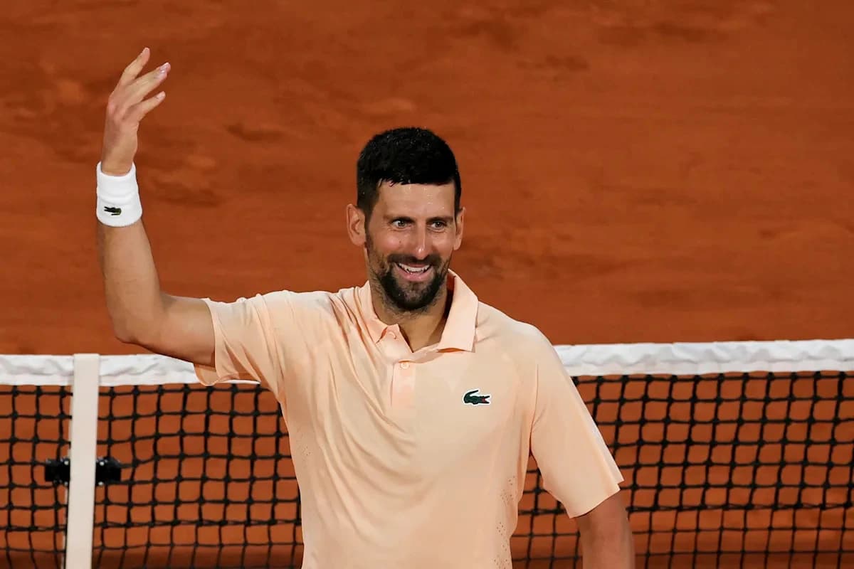 French Open: Novak Djokovic rallies past Giovanni Perricard after dropping first set, makes Grand Sl