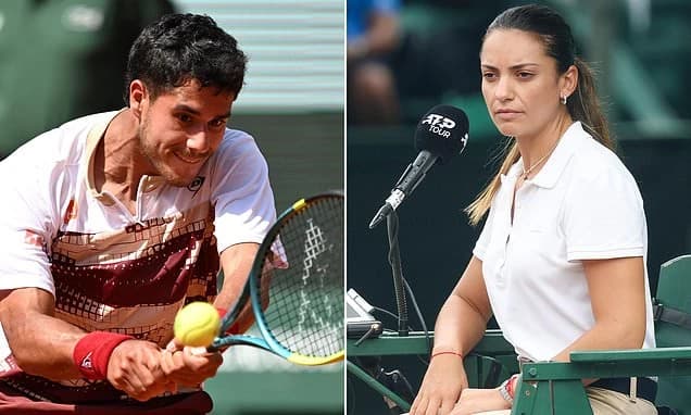 French Open star at centre of sexism storm slapped with £50,000 fine after 'unacceptable' outburst a