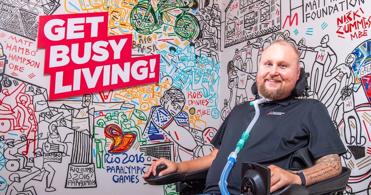From paralysis to London Marathon 2026, Matt Hampson’s mission to help others: “I see this as being