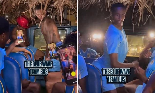 From school bus to party bus! Smallest country to EVER compete at a World Cup embrace the vibe on th