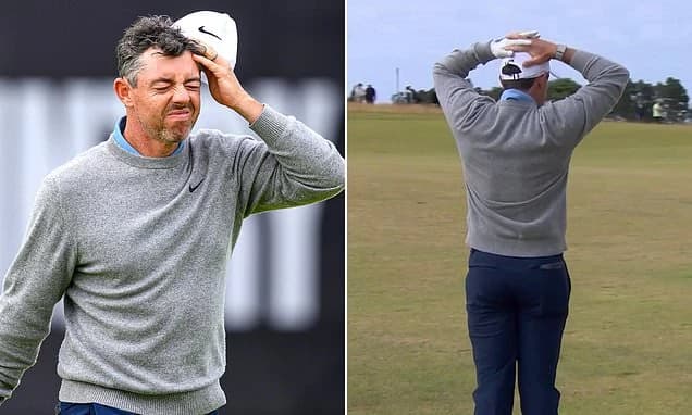 Furious Rory McIlroy heard berating himself on hot mic after rare gaffe: 'So bad at golf'