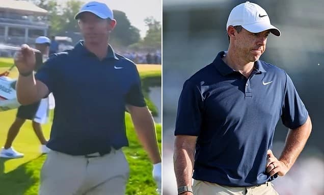 Furious Rory McIlroy tells heckling golf fan to 'shut the f*** up' just months after he faced hostil