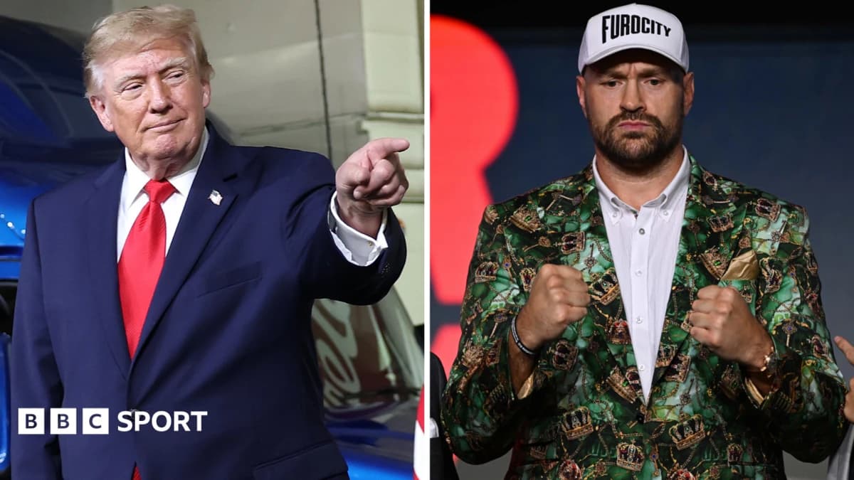 Fury vs Joshua: Tyson Fury plans to ask US president Donald Trump to lead ring walk with Anthony Jos