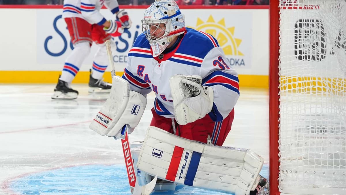 Garand gets first NHL shutout, Rangers blank Red Wings