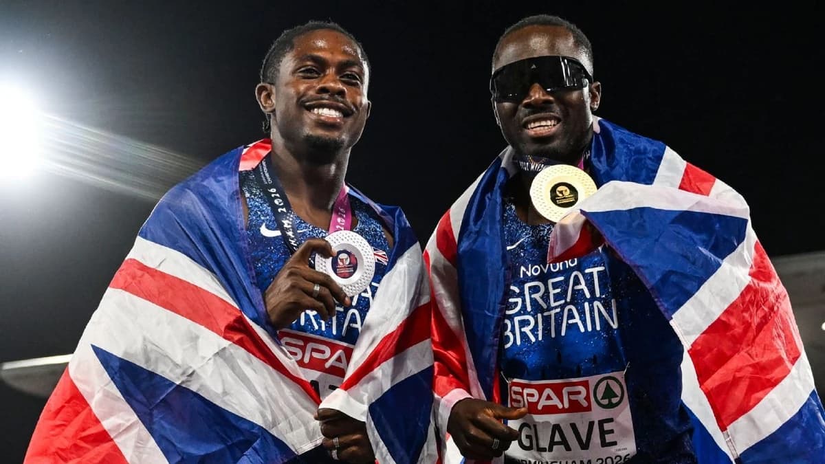 GB's Glave, Azu claim European 100m one-two
