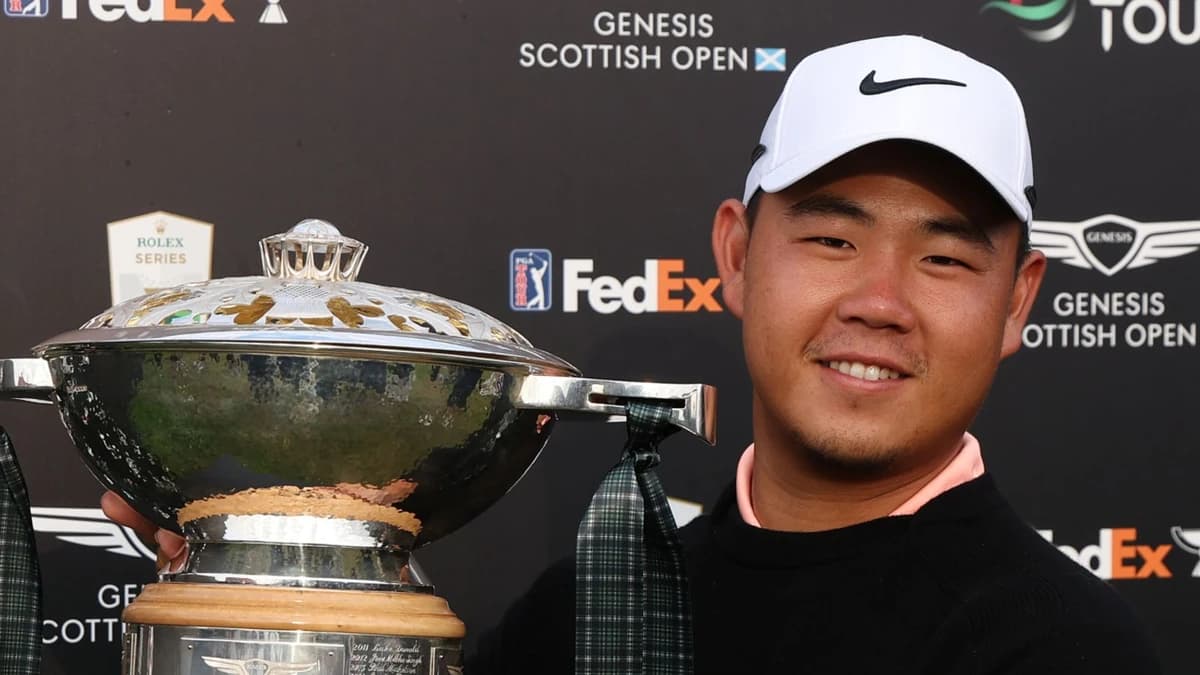 Genesis Scottish Open: Tom Kim claims first PGA Tour win since 2023 as Matt Fitzpatrick, Robert MacI