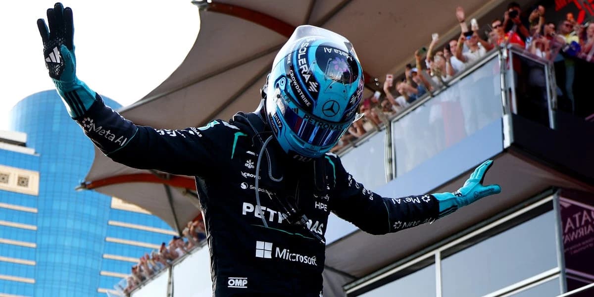 George Russell Holds Off Max Verstappen for Azerbaijan F1 Grand Prix Win
