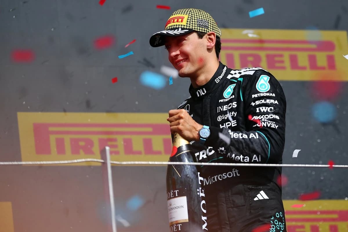 George Russell reflects on emotional British GP podium in full circle moment