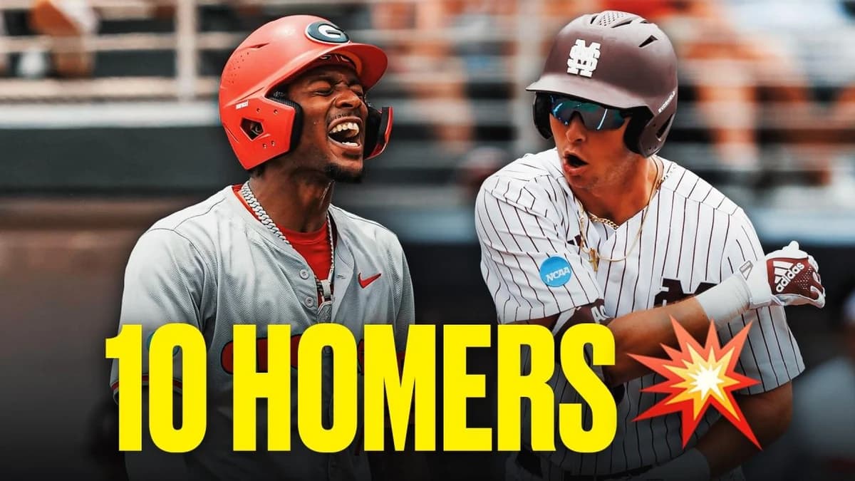 Georgia, Mississippi State smash 10 HRs in super regional slugfest | HIGHLIGHTS