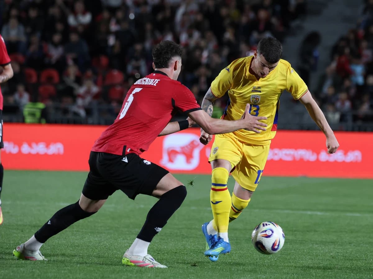 Georgia - România 1-1. Doar egal pentru ”Tricolori”, la primul meci al lui Gică Hagi de la revenire