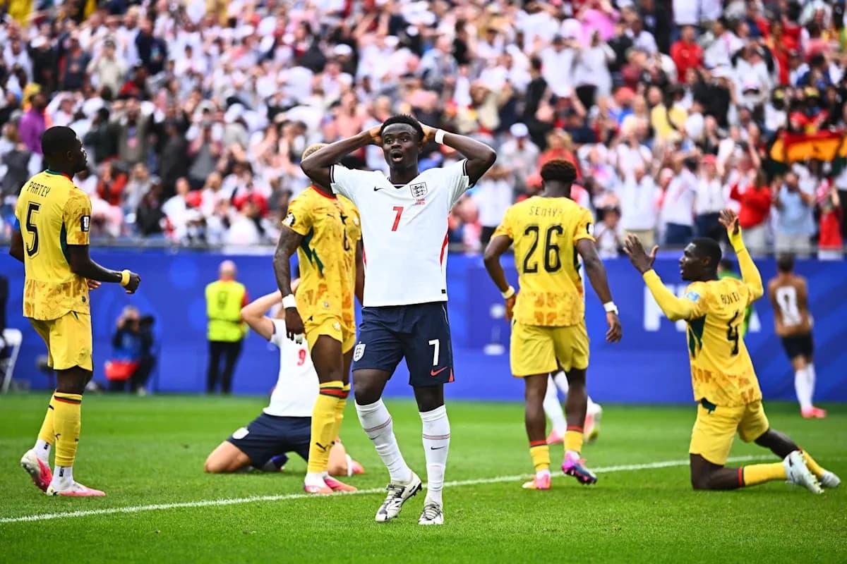 Ghana moves closer to the World Cup knockout rounds after holding England to a 0-0 draw