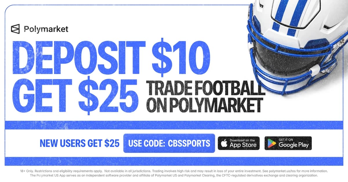 Giants vs. Texans odds, predictions: Use Polymarket promo code CBSSPORTS to get a $25 bonus for NFL