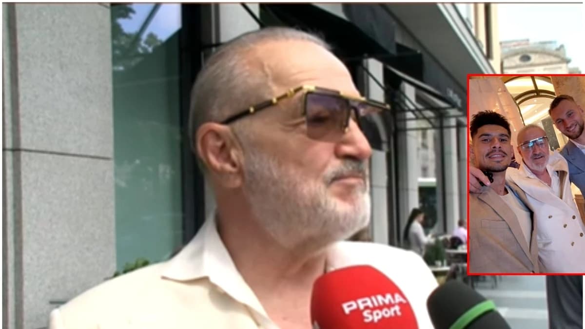 Gigi Becali, apariție de senzație la tăierea moțului lui Giorgios, fiul lui Ianis Hagi! S-a fotograf