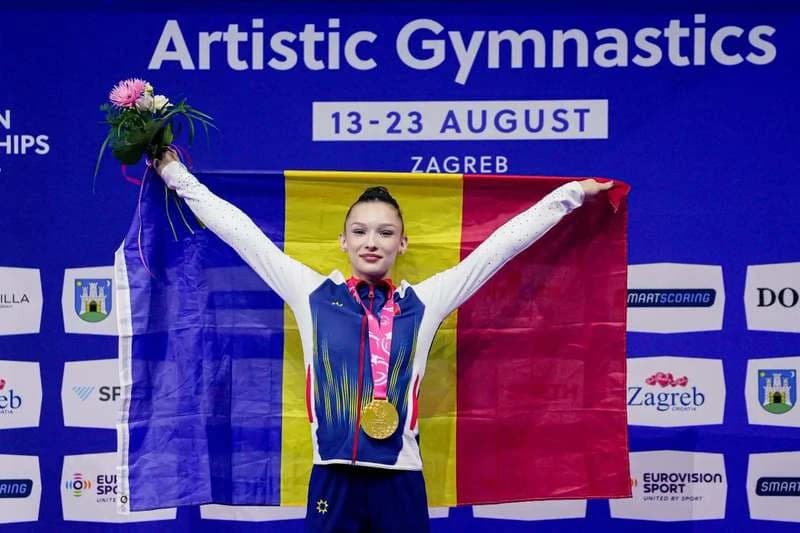 Gimnastică: Junioara Aniela Tudor, aur la sărituri la CE de la Zagreb. Este singura medalie a Român
