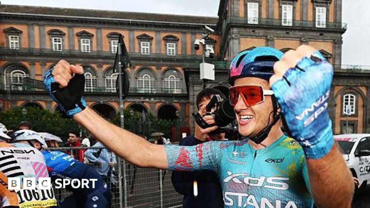 Giro d'Italia 2026: Davde Ballerini survives Naples cobbles crash