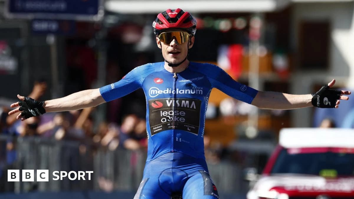Giro d'Italia 2026: Jonas Vingegaard takes pink jersey with stage 14 victory