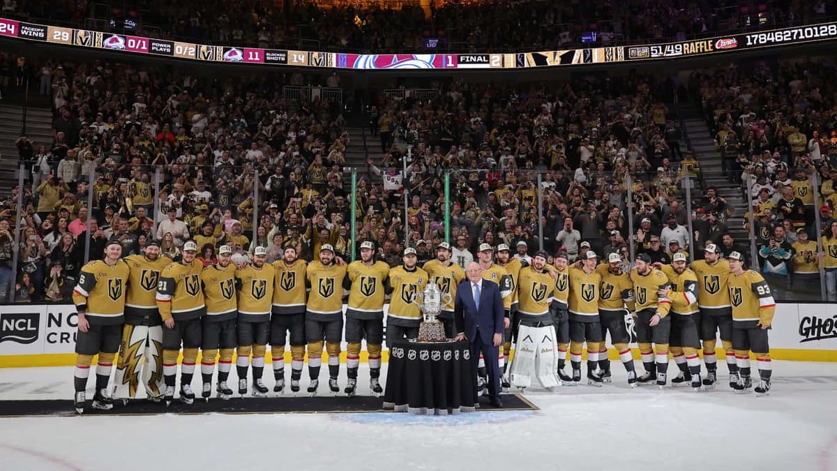 Golden Knights don't touch Clarence S. Campbell Bowl after winning Western Conference