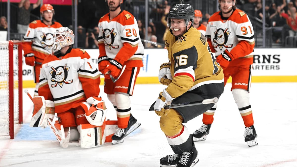 Golden Knights edge Ducks in OT in Game 5, on verge of Western Conference Final