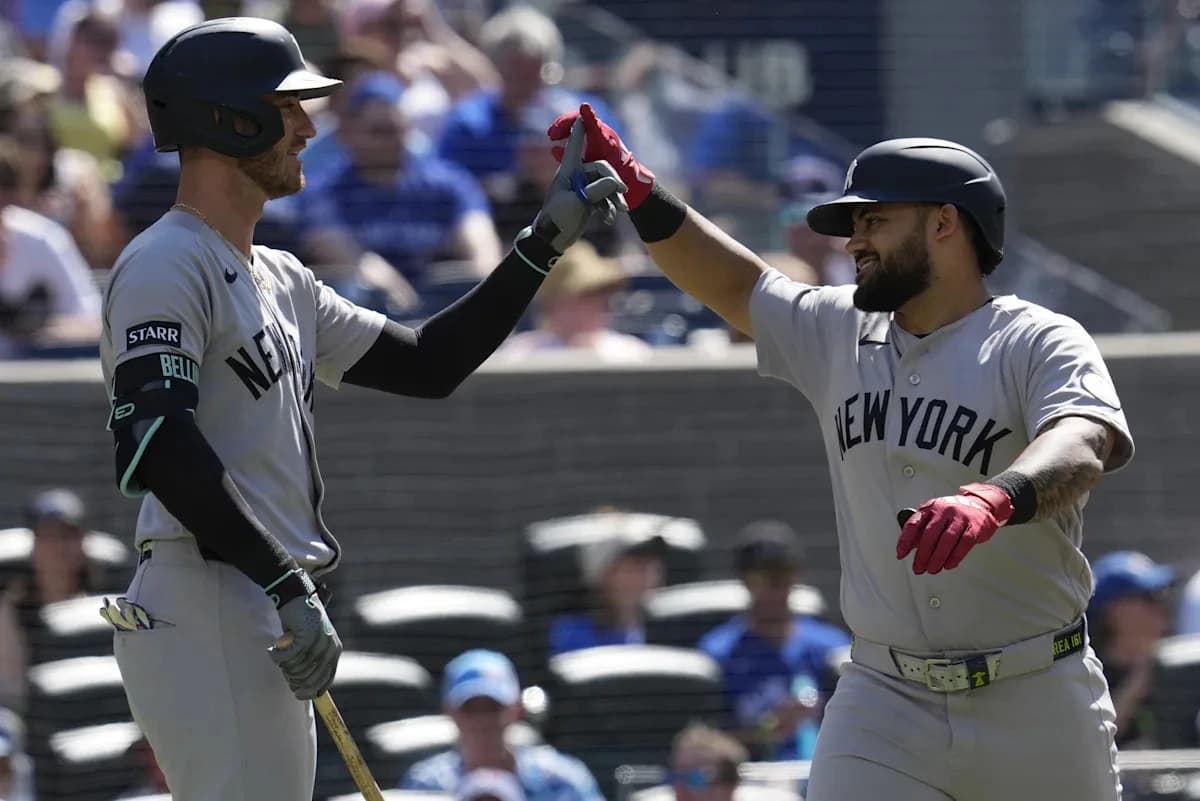 Goldschmidt hits tiebreaking HR in ninth, Yankees beat Blue Jays 3-1 for fifth win in last 6 games