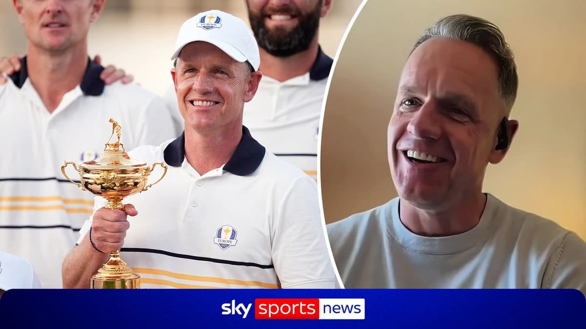 Golf: Luke Donald shows his appreciation as Ryder Cup captain awarded OBE in King's Birthday Honours