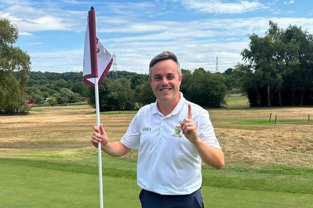 Golfer hits staggering 411-yard hole-in-one and is so shocked he can't find the ball