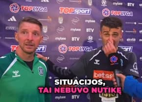 Golgheterul lui Zalgiris l-a chemat pe Liviu Antal în fața camerei TV: „Vreau să spun ceva despre el
