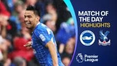 Gomez scores extraordinary goal as Brighton put five past Palace