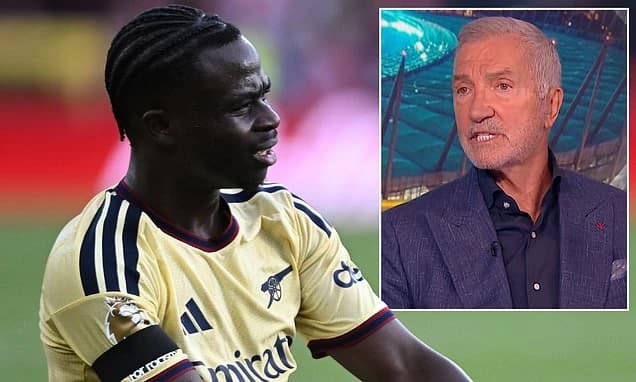 Graeme Souness labels Bukayo Saka a CHEAT: Liverpool legend claims Arsenal star 'dives all over the