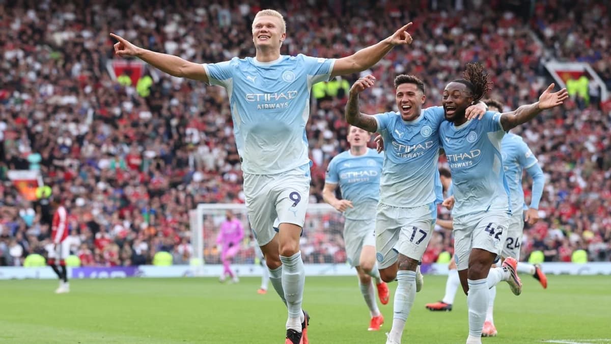 Haaland scores winner for 10-man City in VAR-dominated Manchester derby