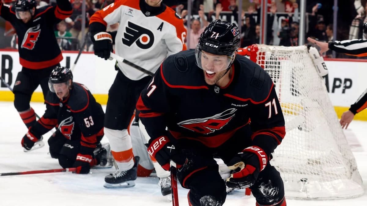 Hall's OT goal propels Hurricanes to 2-0 lead