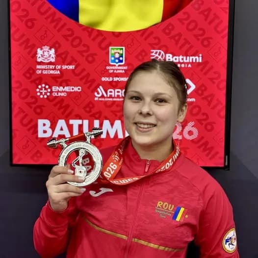 Haltere: Andreea Cotruța, medaliată cu argint la Europenele de la Batumi