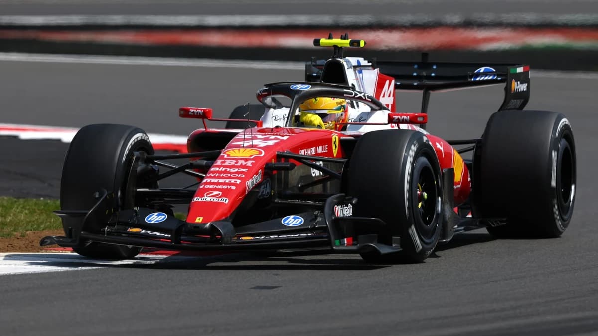 Hamilton quickest from Antonelli in sole British GP practice