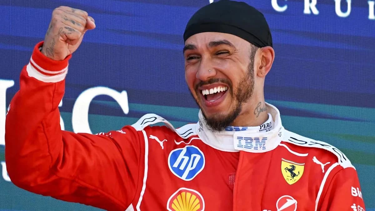 Hamilton wins first grand prix for Ferrari
