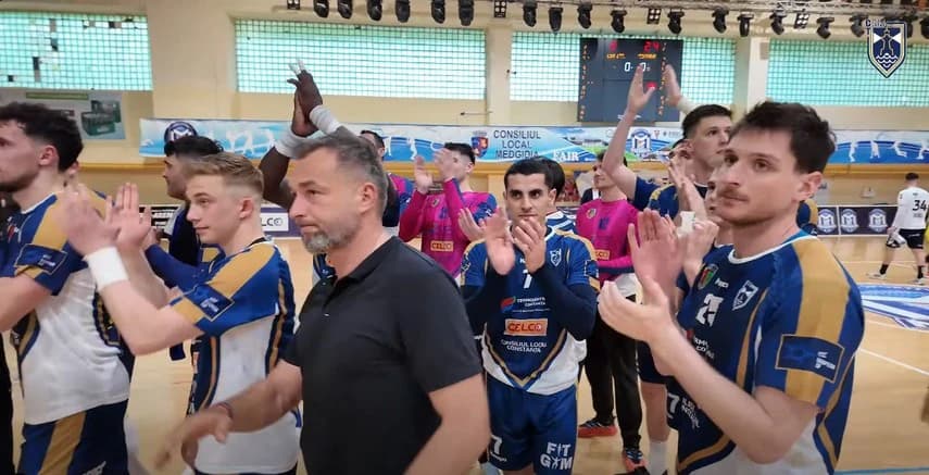 Handbal CSM: Constanța, victorie la final. Marius Stavrositu - „Obiectivele noastre pentru la anul s