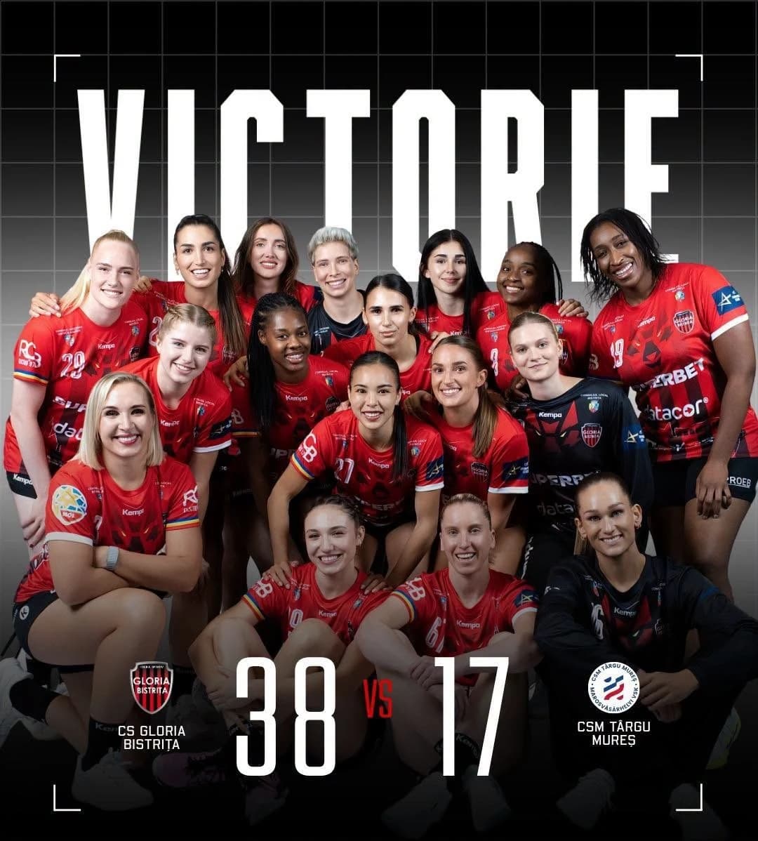 Handbal feminin: Campioana Gloria Bistriţa, victorie cu nou-promovata CSM Târgu Mureş în primul amic