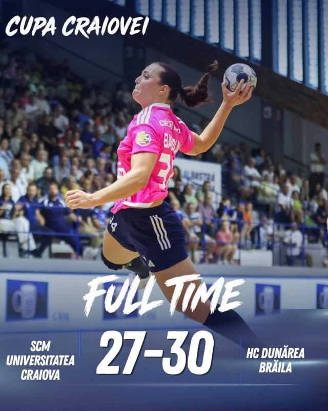 Handbal feminin: CS Rapid București și Dunărea Brăila se vor bate pentru trofeu la Cupa Craiovei