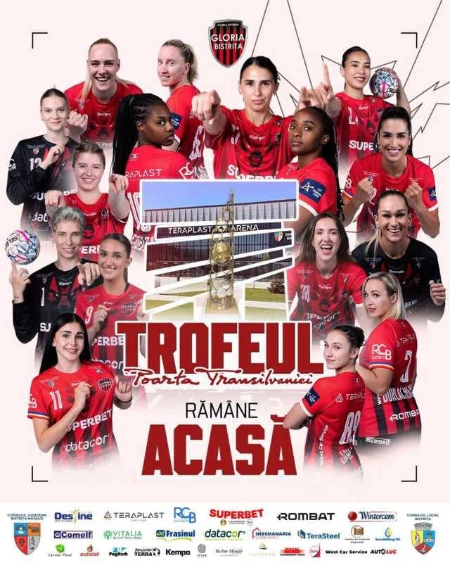 Handbal feminin: Gloria Bistrița a cucerit Trofeul Poarta Transilvaniei