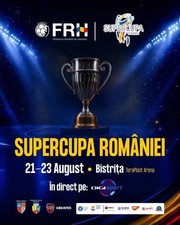 Handbal feminin: Gloria Bistrița – Corona Brașov, în finala Supercupei României