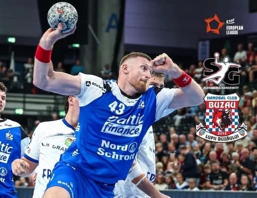 Handbal masculin: HC Buzău a pierdut fără drept de apel cu Flensburg, în EHF European League