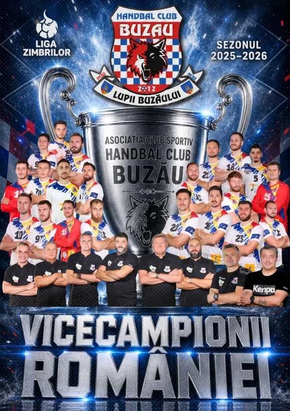 Handbal masculin: HC Buzău s-a clasat pe locul secund în Liga Națională
