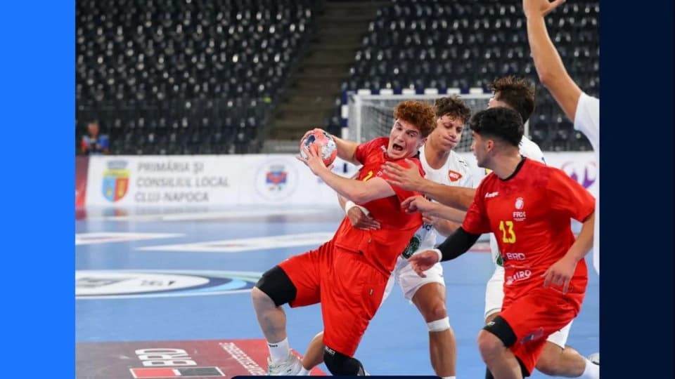 Handbal masculin. Naționala de tineret, umilită de Slovenia