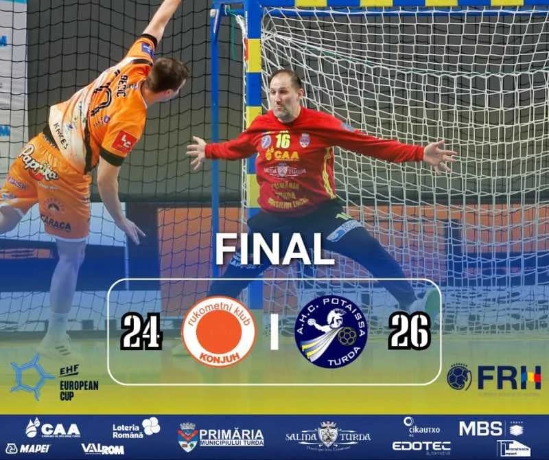 Handbal masculin: Potaissa Turda s-a calificat în turul al doilea al EHF European Cup
