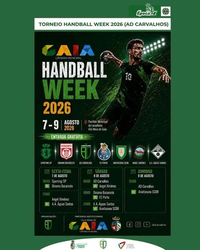 Handbal masculin: Sporting Lisabona – Dinamo Bucureşti, scor 32-30, în meci amical la turneul din Po