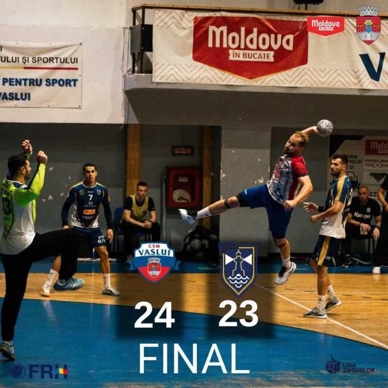 Handbal masculin: Victorie la limită pentru CSM Vaslui, cu CSM Constanța, în campionat
