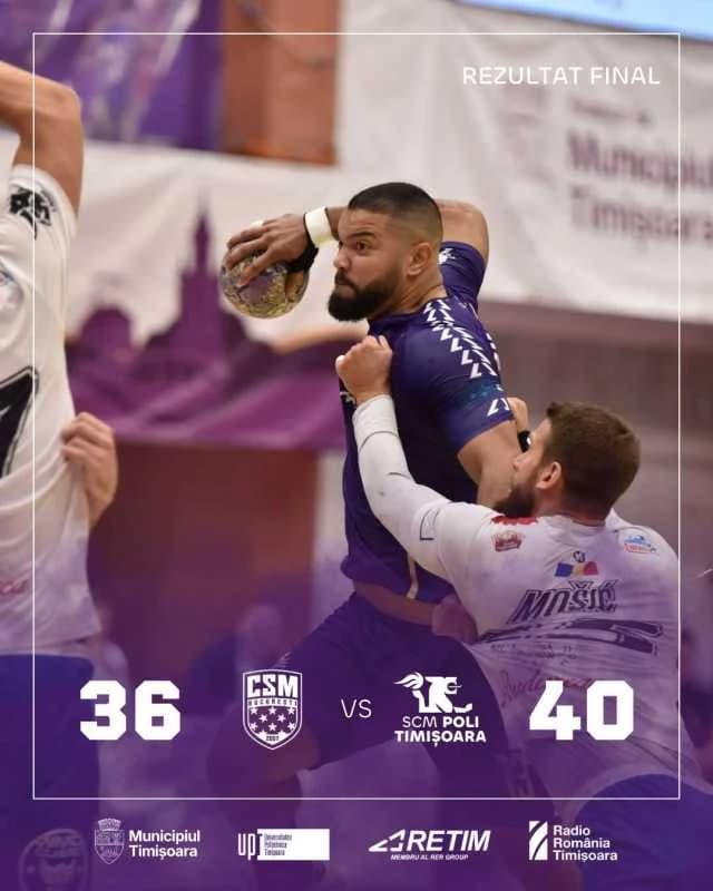 Handbal masculin: Victorii în deplasare pentru CS Dinamo și Poli Timișoara, în campionat