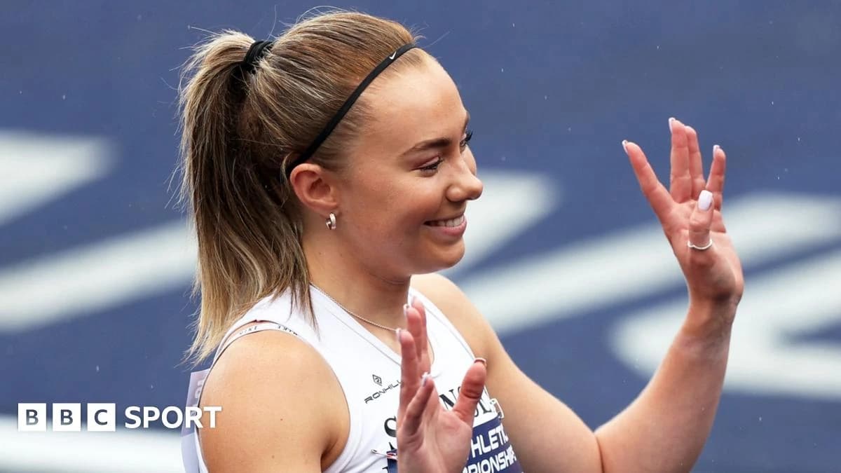 Hannah Brier: Wales' fastest woman adds longstanding 200m record to 100m best